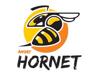 Projekt graficzny logo dla firmy online Angry Hornet