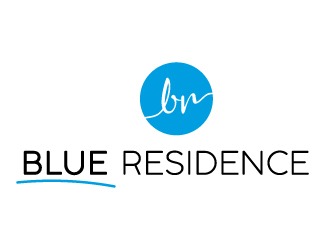 Projekt graficzny logo dla firmy online blue residence