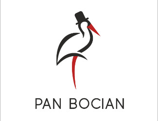 Projektowanie logo dla firm online Pan Bocian