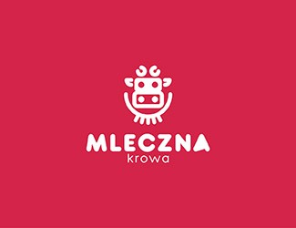 Projektowanie logo dla firm online Mleczna Krowa