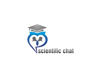 Projekt graficzny logo dla firmy online scientific chat
