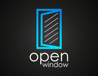 Projekt logo dla firmy Open Window | Projektowanie logo